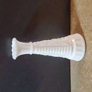 Vintage milk glass bud vase.